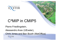 C4MIP (P. Friedlingstein)