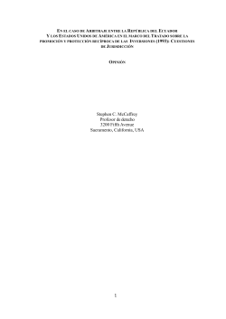 1 Stephen C. McCaffrey Profesor de derecho 3200 Fifth Avenue