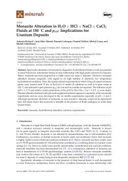 Monazite Alteration in H2O HCl NaCl CaCl2 Fluids at 150 C and