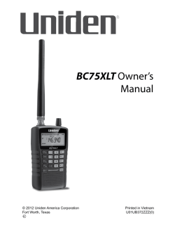 BC75XLT Owner`s Manual