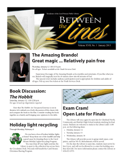 Exam Cram! Open Late for Finals The Amazing Brando! Great magic