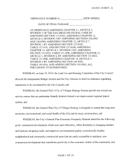 (0-2011-18 REV. 2) ORDINANCE NUMBER 0
