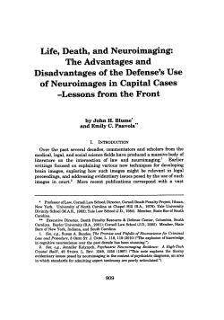 Life, Death, and Neuroimaging: The Advantages and Disadvantages
