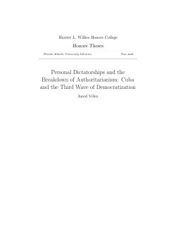 Personal Dictatorships and the Breakdown of Authoritarianism