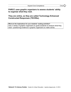 Graphic Organizers as Assessors