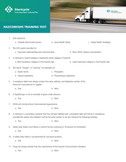 hazcom/ghs training test