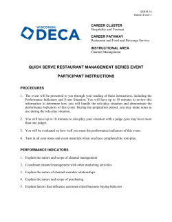 Quick Serve Restaurant Management #1