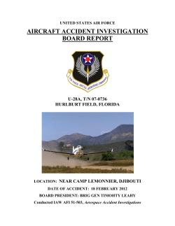 AIRCRAFT ACCIDENT INVESTIGATION BOARD REPORT