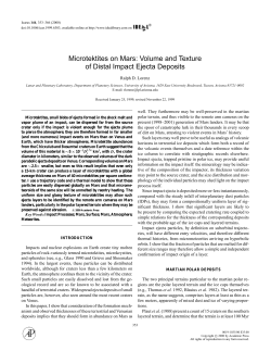Microtektites on Mars: Volume and Texture of Distal Impact Ejecta
