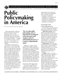 IP-19: Public Policymaking in America