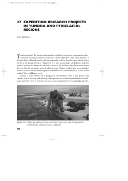 27 expedition research projects in tundra and periglacial