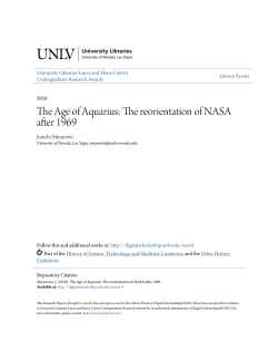 The Age of Aquarius: The reorientation of NASA after 1969