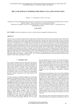 the land surface temperature impact to land cover