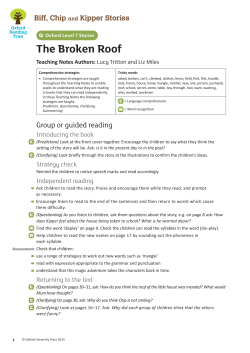 The Broken Roof - Oxford University Press