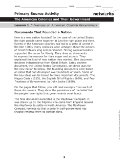 Primary source_Influence on American colonial