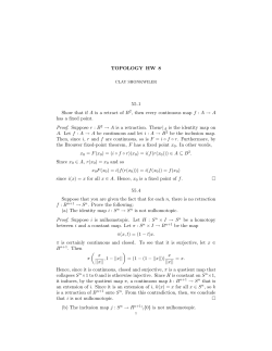 A &rarr; A has a fixed point. Proof. Suppose r