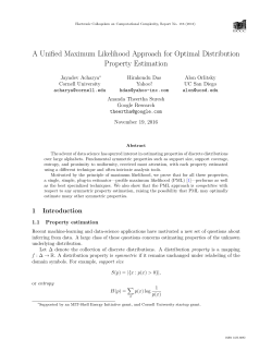 1 - Electronic Colloquium on Computational Complexity
