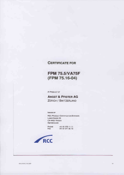 FPM 75.5/VA75F (FPM 75.16-04)