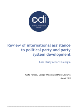 Review of international assistance to political party and party system
