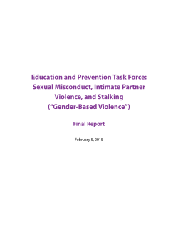 Education and Prevention Task Force