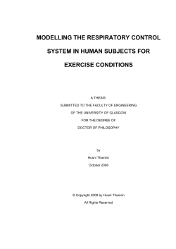 Model of Respiratory System under Exercise Condition