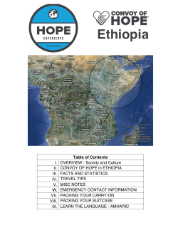Ethiopia - Convoy of Hope