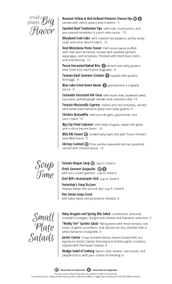 Soup Time Big Flavor Small Plate Salads