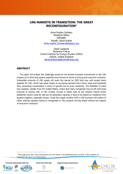 LNG Markets in Transition