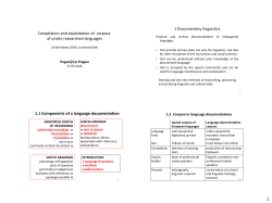 Presentation - Linguistics Prague