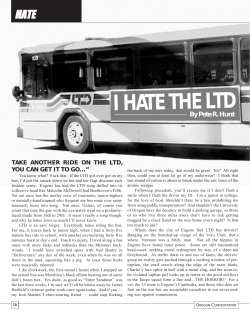 I Hate the - Oregon Commentator