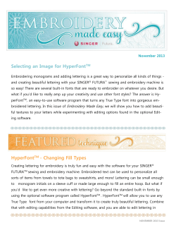 Selecting an Image for HyperFontTM