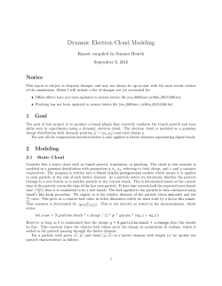 Dynamic Electron Cloud Modeling