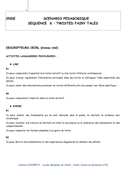 2nde scenario pedagogique sequence 6