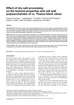 Effect of dry-salt processing on the textural properties and cell wall