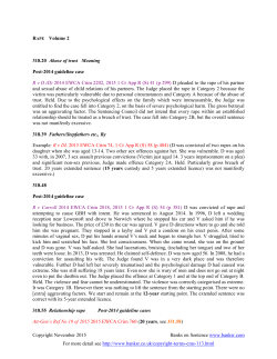 Rape Update No 6 - Banks on Sentence