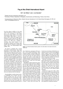 Fog at Abu Dhabi International Airport