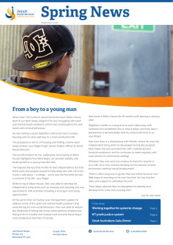 Spring News - Jesuit Social Services