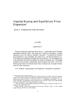 Impulse Buying and Equilibrium Price Dispersion