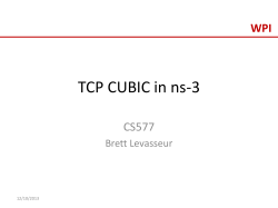 TCP CUBIC in ns-3