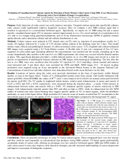 Purpose: Early detection of colon cancer can vastly improve