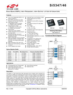 Si5347/46 - Silicon Labs
