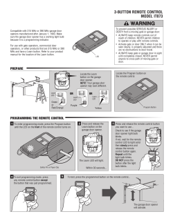 3-button remote control model it073