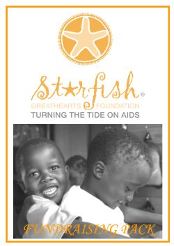 Starfish fundraising Pack - Starfish Greathearts Foundation