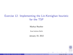Implementing the Lin-Kernighan heuristic for the TSP