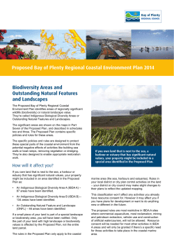 Proposed Bay of Plenty Regional Coastal Environment Plan 2014