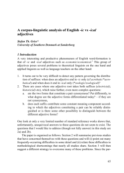 A corpus-linguistic analysis of English -ic vs -ical