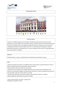 1 ATTRACTIONS PUZZLE Brief Description Learners are divided