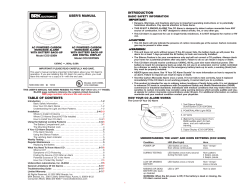 CO5120 First Alert Carbon Monoxide Detector User Manual
