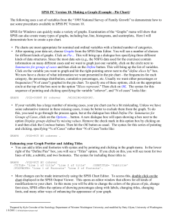 SPSS PC Version 10: Making a Graph (Example