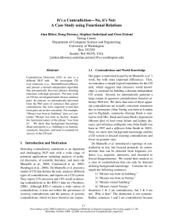 It`s a contradiction---no, it`s not: a case study using functional relations.